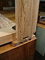 Testing Fit After Cutting Tails At Rear of Drawer CloseUp